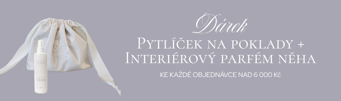 Dárek nad 6000 Kč_Pytlíček na poklady_Interiérový parfém Něha_banner